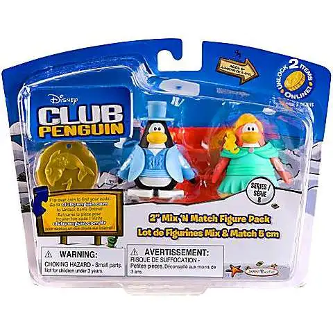 Club Penguin Mix 'N Match Series 8 Tuxedo Guy & Prom Girl Mini Figure Set