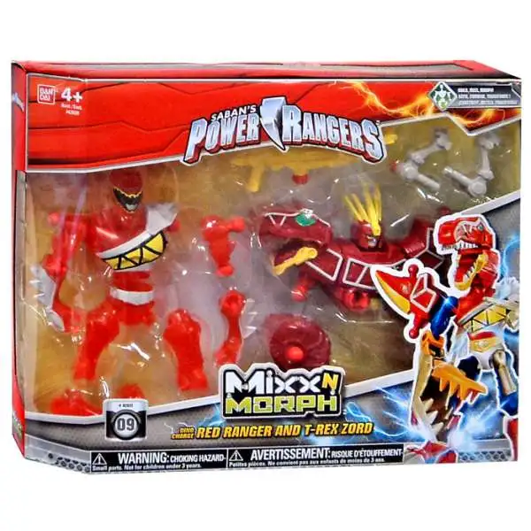 Power Rangers Dino Charge フィギュア 4体セット mixmorphredtrex.webp