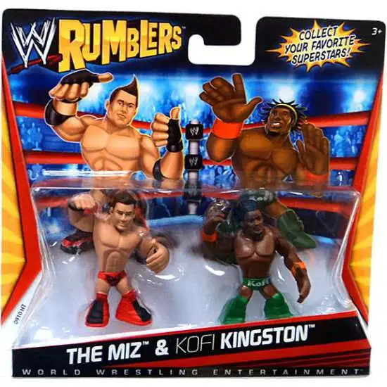 WWE Wrestling Rumblers Series 1 The Miz & Kofi Kingston Mini Figure 2-Pack