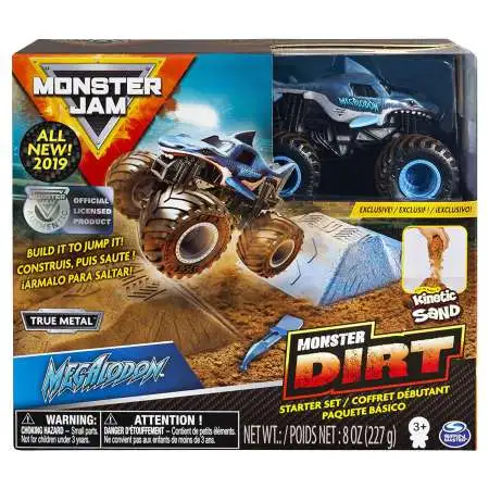 Monster Jam Monster Dirt Megalodon Starter Set [Box Style May Vary, Exact Contents!]