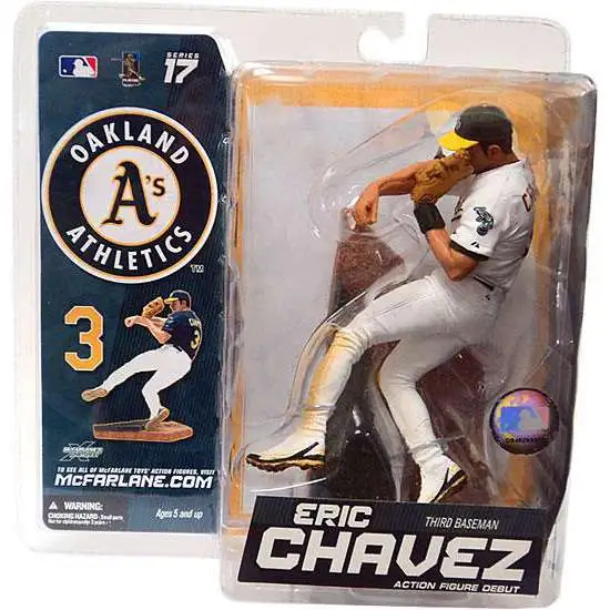 McFarlane Toys MLB Oakland A's Sports Picks Baseball Series 17 Exclusive Eric Chavez Exclusive Action Figure [White Jersey Variant]