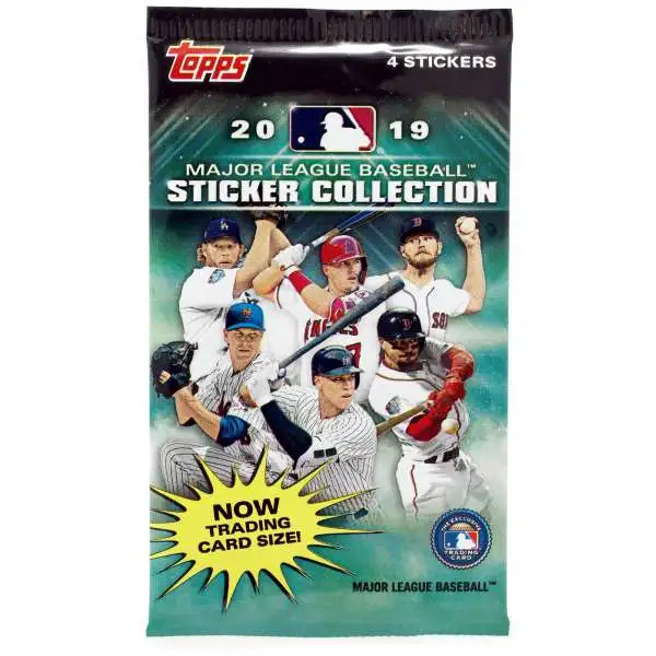 MLB Topps 2019 Baseball Sticker Collection Pack [4 Cards]