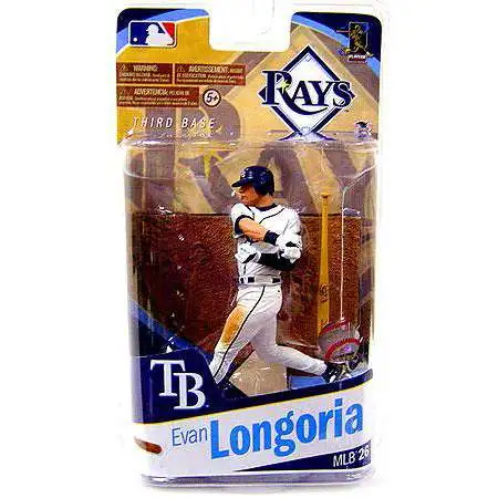McFarlane Toys MLB Tampa Bay Rays Sports Picks Baseball Series 26 Evan Longoria Action Figure [White Jersey]
