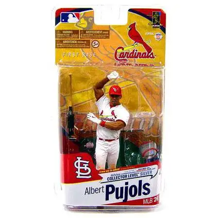 McFarlane Toys MLB St. Louis Cardinals Sports Picks Baseball Series 26 Albert Pujols Exclusive Action Figure [White Jersey Without Trophy]