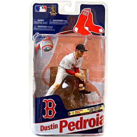 McFarlane Toys MLB Boston Red Sox Sports Picks Baseball Series 27 Dustin Pedroia Action Figure [White Jersey]