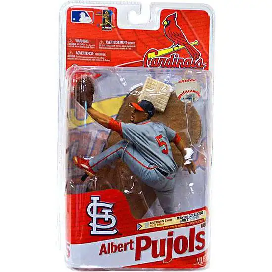 McFarlane Toys MLB Sports Picks Baseball Series 27 Albert Pujols (St. Louis Cardinals) Action Figure [Gray Jersey With Patch]