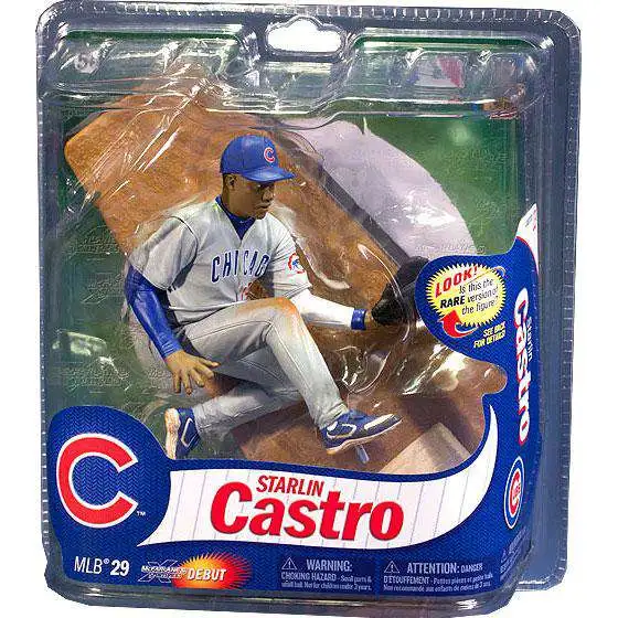 McFarlane Toys MLB Chicago Cubs Sports Picks Baseball Series 29 Starlin  Castro Action Figure Blue Jersey, Damaged Package - ToyWiz