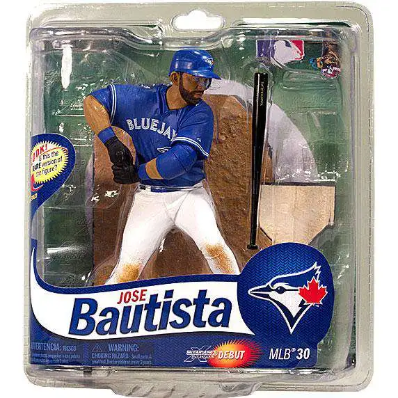 McFarlane Toys MLB Toronto Blue Jays Sports Picks Baseball Collectors Club Exclusive Jose Bautista Exclusive Action Figure [Blue Jersey]