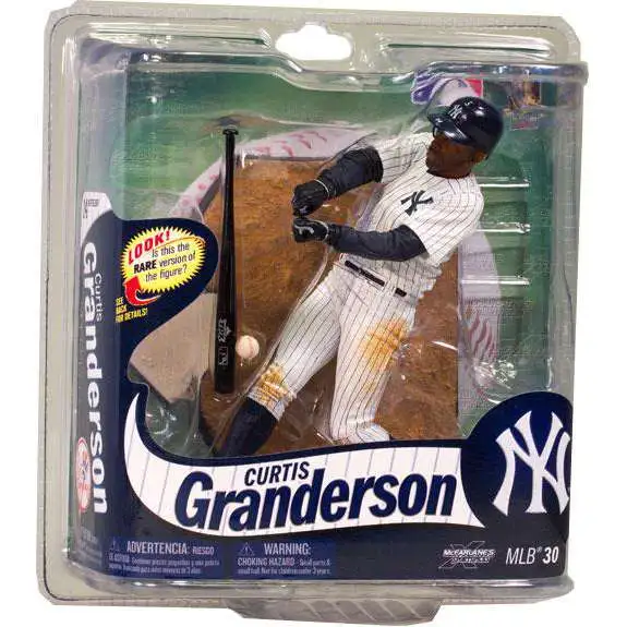 McFarlane Toys MLB New York Yankees Sports Picks Baseball Series 30 Curtis Granderson Action Figure [Pinstripes Jersey]