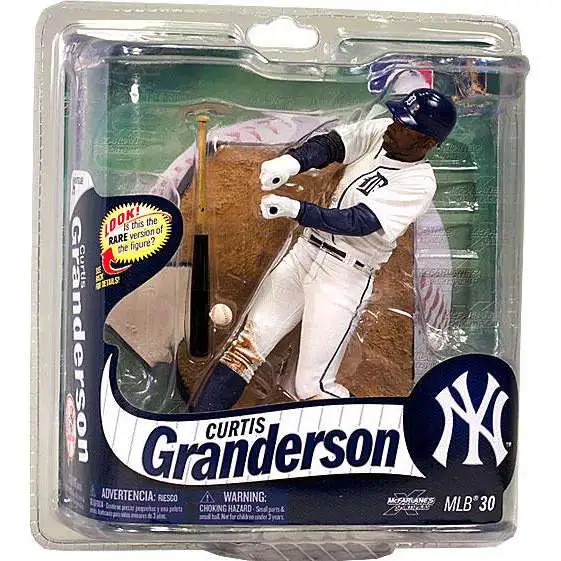 McFarlane Toys MLB Detroit Tigers Sports Picks Baseball Series 30 Curtis Granderson Action Figure [White Jersey]