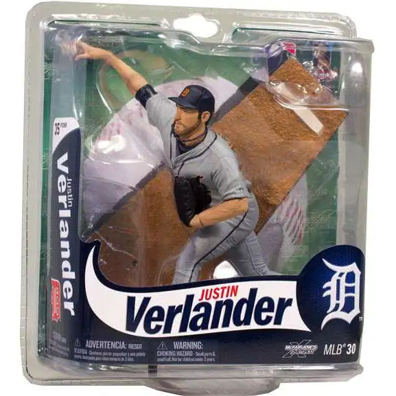 McFarlane Toys MLB Detroit Tigers Sports Picks Baseball Series 30 Justin Verlander Action Figure
