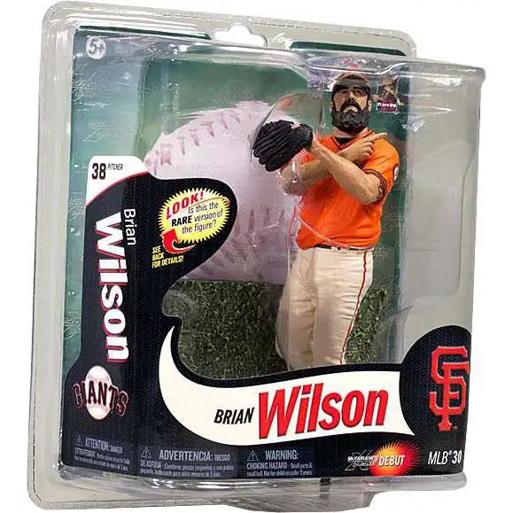 McFarlane Toys MLB San Francisco Giants Sports Picks Baseball Series 30 Brian Wilson Action Figure [Orange Shirt]