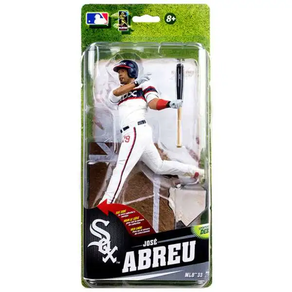 McFarlane Toys MLB Chicago White Sox Sports Picks Baseball Series 33 Jose Abreu Action Figure [Alternate Home Uniform]