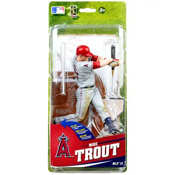 McFarlane Toys MLB Anaheim Angels Sports Picks Baseball Series 33 Mike Trout Action Figure [Gray Uniform]