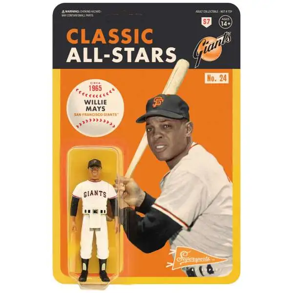 ReAction MLB Classic All-Stars San Francisco Giants Willie Mays Action Figure