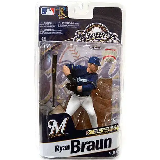 McFarlane Toys MLB Milwaukee Brewers Sports Picks Baseball 2011 Elite Series Ryan Braun Action Figure [Blue Jersey]