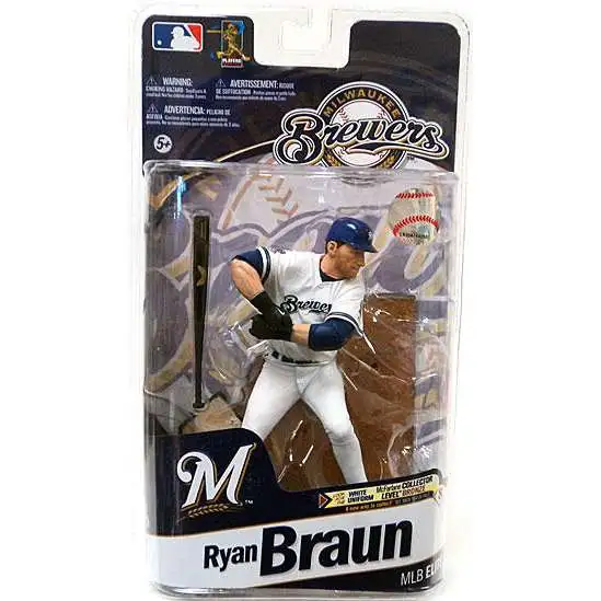 McFarlane Toys MLB Milwaukee Brewers Sports Picks Baseball 2011 Elite Series Ryan Braun Action Figure [White Jersey]