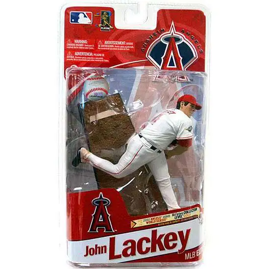 McFarlane Toys MLB Anaheim Angels Sports Picks Baseball 2011 Elite Series John Lackey Action Figure [World Series White Jersey]