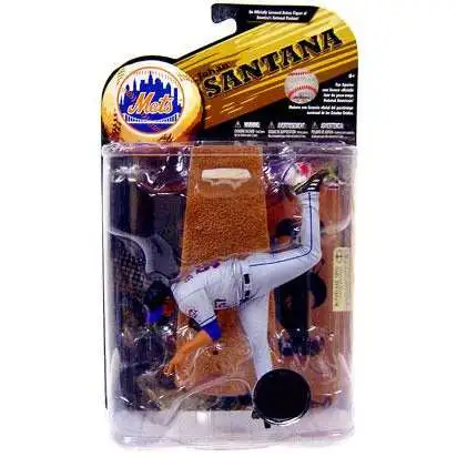 McFarlane Toys MLB Sports Picks Baseball Series 24 Exclusive Johan Santana (New York Mets) Exclusive Action Figure [Gray Jersey]