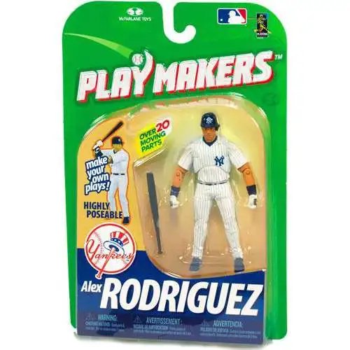 McFarlane Toys MLB New York Yankees Playmakers Series 1 Alex Rodriguez Action Figure [Batting]