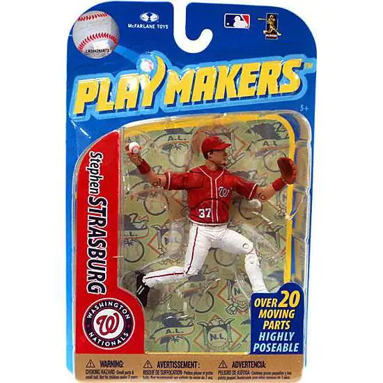 McFarlane Toys MLB Washington Nationals Playmakers Series 2 Stephen Strasburg Action Figure