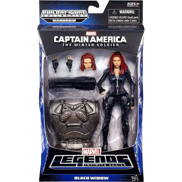 Captain America 2 The Winter Soldier Marvel Legends Mandroid Series 2 Black Widow Action Figure