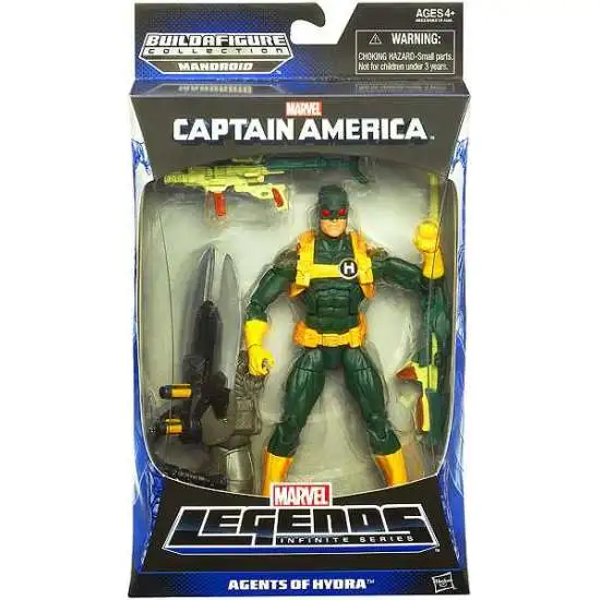 Captain America Marvel Legends Mandroid Series 1 Hydra Soldier Action Figure [Green & Yellow Suit - Agents of Hydra]