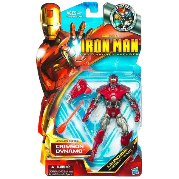Iron Man The Armored Avenger Legends Series 6 Crimson Dynamo Action Figure [Damaged Package]