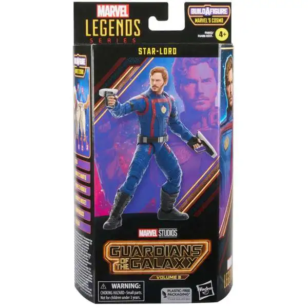 Guardians of the Galaxy Vol. 3 Marvel Legends Cosmo Series Star-Lord Action Figure
