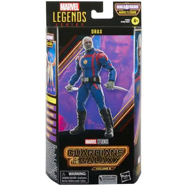 Guardians of the Galaxy Vol. 3 Marvel Legends Cosmo Series Drax Action Figure