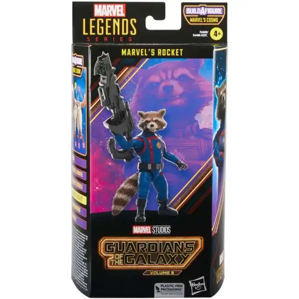 Guardians of the Galaxy Vol. 3 Marvel Legends Cosmo Series Rocket Action Figure