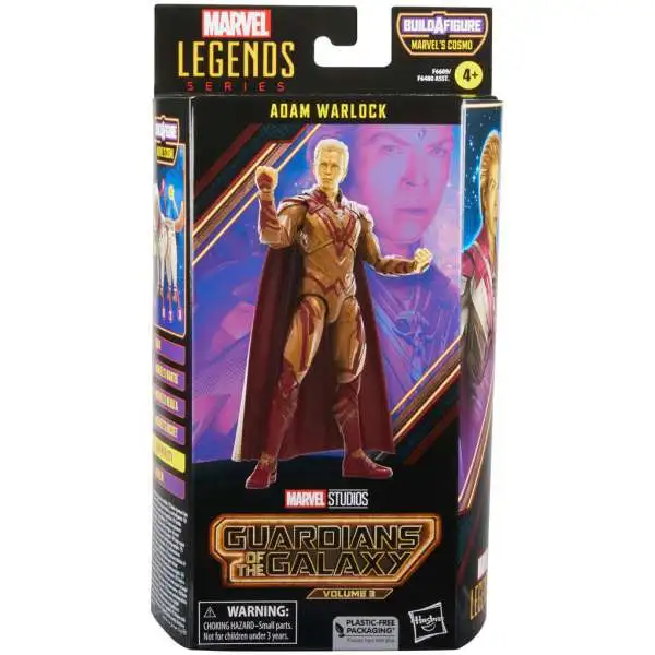Guardians of the Galaxy Vol. 3 Marvel Legends Cosmo Series Adam Warlock Action Figure
