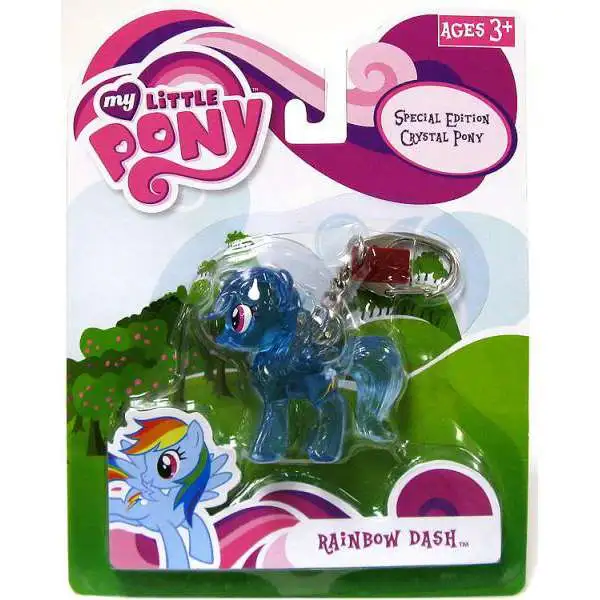 My Little Pony Friendship is Magic Special Edition Crystal Ponies Rainbow Dash Keychain