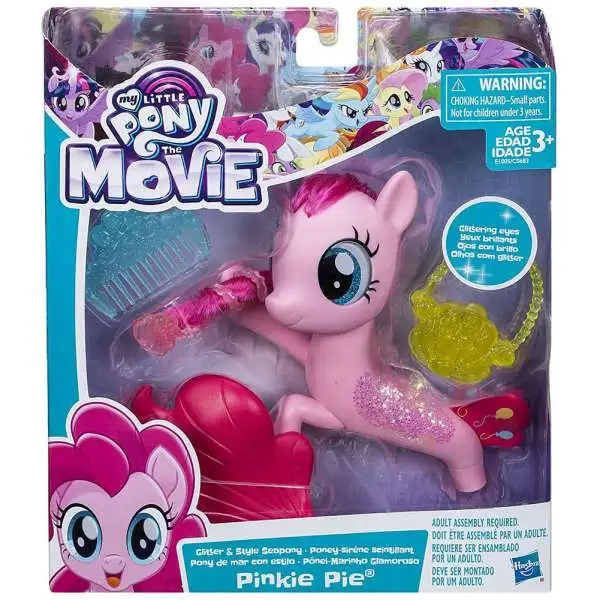 My Little Pony The Movie Pinkie Pie Glitter Seapony 6-Inch Figure