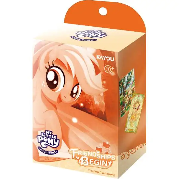 My Little Pony Trading Card Game Friendships Begins Applejack Starter Deck #001A-NA [70 Cards & 3 Packs!] (Pre-Order ships April)