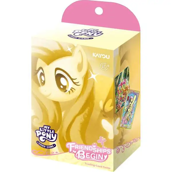 My Little Pony Trading Card Game Friendships Begins Fluttershy Starter Deck SNA01 [70 Cards & 3 Packs!] (Pre-Order ships April)