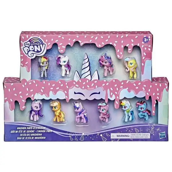 My Little Pony Unicorn Party Celebration Exclusive 1.5-Inch Mini Figure 10-Pack