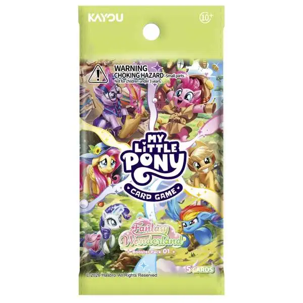 My Little Pony Friendship is Eternal Trading Card Game Fantasy Wonderland Booster Pack #001-NA [5 Cards]
