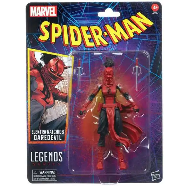 Spider-Man Marvel Legends Retro Collection Elektra Natchios Daredevil Action Figure (Pre-Order ships August)