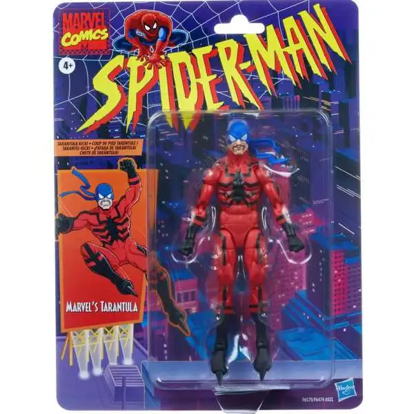 Spider-Man Across the SpiderVerse Marvel Legends Retro Series Tarantula Action Figure