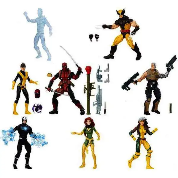 X-Men Marvel Legends Juggernaut Series Set of 8 Loose Action Figures [No Juggernaut Pieces]