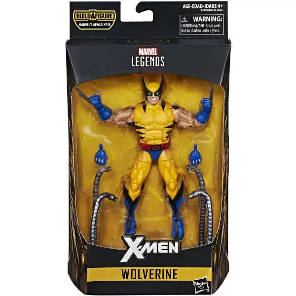 X-Men Marvel Legends Apocalypse Series Wolverine Action Figure [Blue & Yellow Costume]
