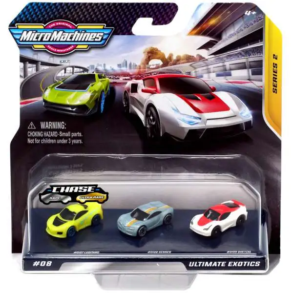 Micro Machines Series 2 Ultimate Exotics Vehicle 3-Pack [Lusitano, Senner & Quetzal]