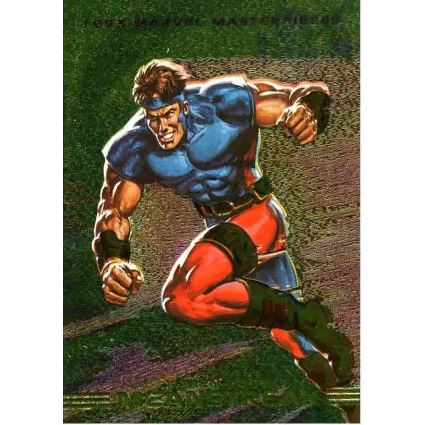 Marvel Masterpieces 1993 Dyna-Etch Foil Meanstreak S1