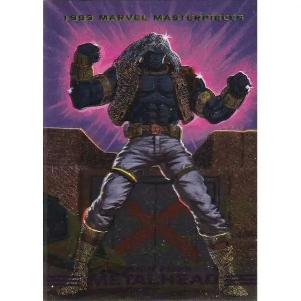 Marvel Masterpieces 1993 Dyna-Etch Foil Metalhead S4