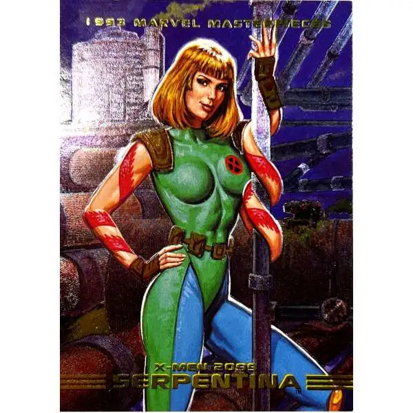 Marvel Masterpieces 1993 Dyna-Etch Foil Serpentina S5