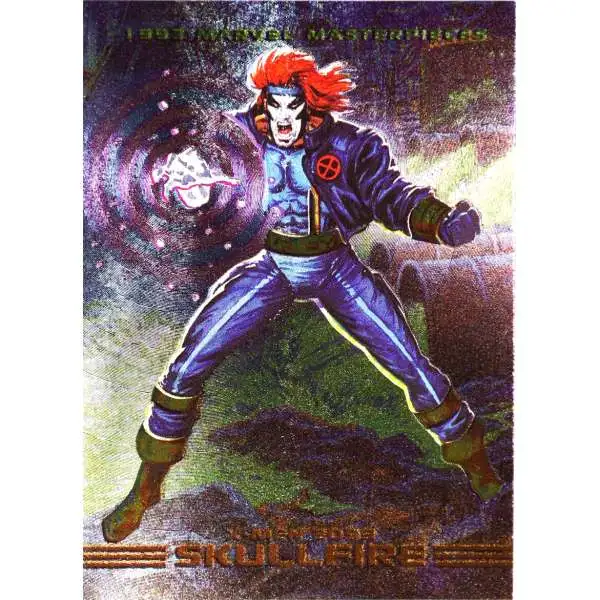 Marvel Masterpieces 1993 Dyna-Etch Foil Skullfire S7
