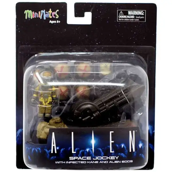 Alien Minimates Space Jockey 2-Inch Minifigure Deluxe Set [with Infected Kane & Alien Eggs]