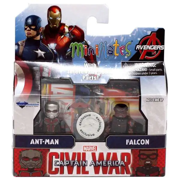 Marvel Captain America Civil War Minimates Series 2 Ant-Man & Falcon Exclusive Minifigure 2-Pack