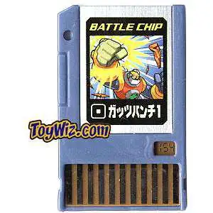 Capcom Mega Man Japanese PET Guts Punch 1 Battle Chip #154
